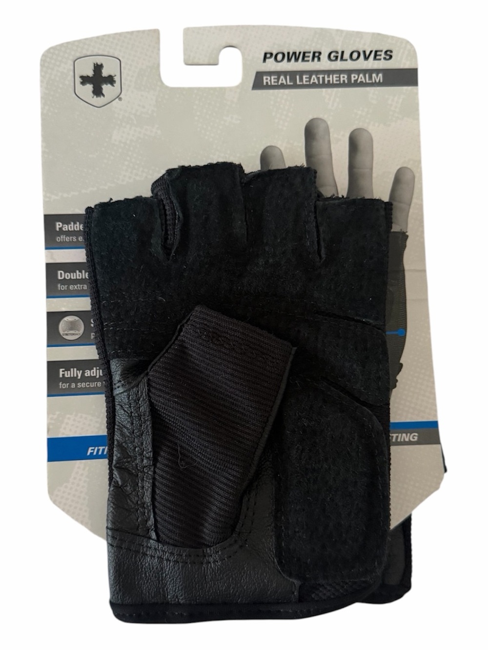Harbinger Power Strength Fitness Gloves - Black - Large Weight Lifting Gym
